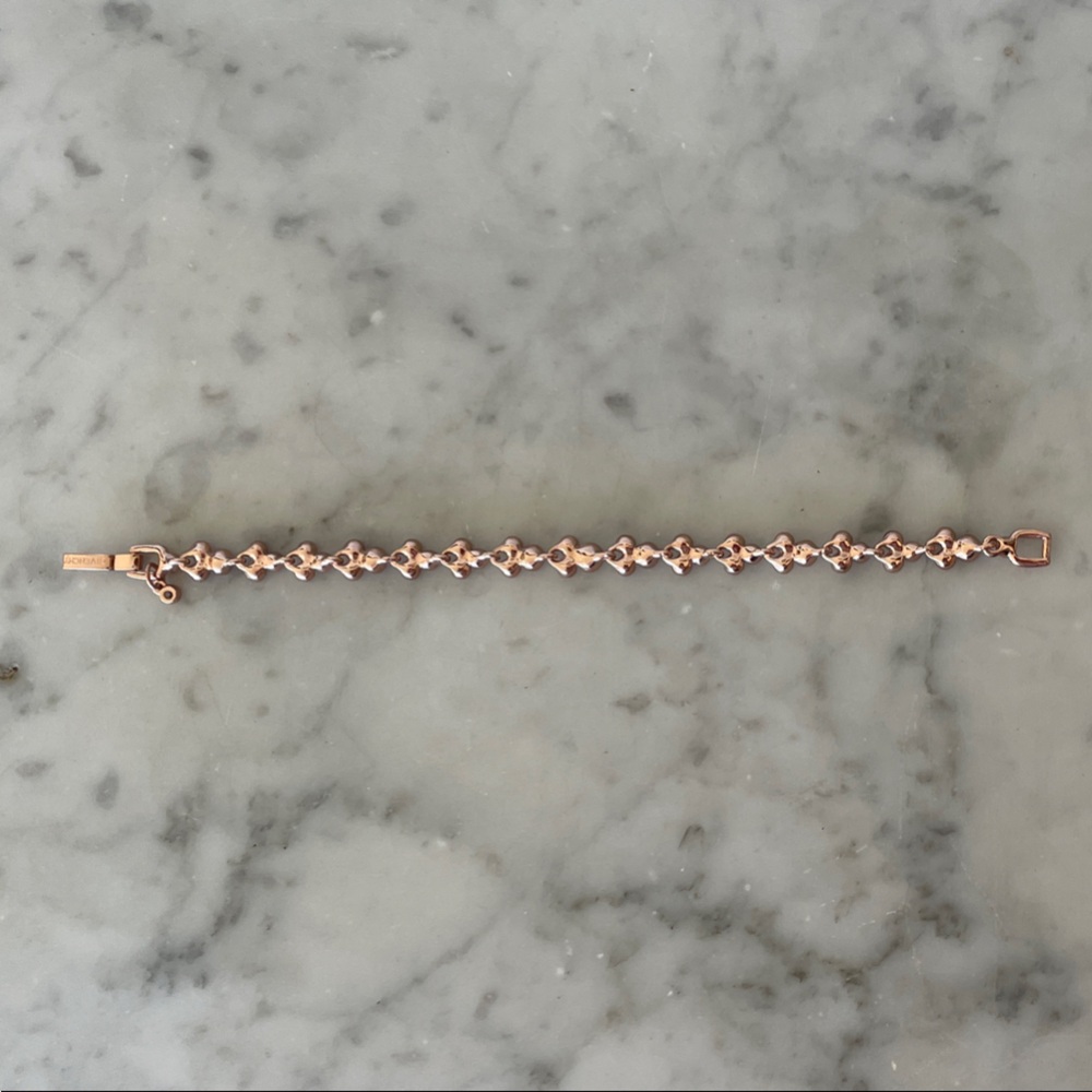 GIVENCHY Rose Gold Tennis Bracelet with Clear Crystals - Picture 12 of 16